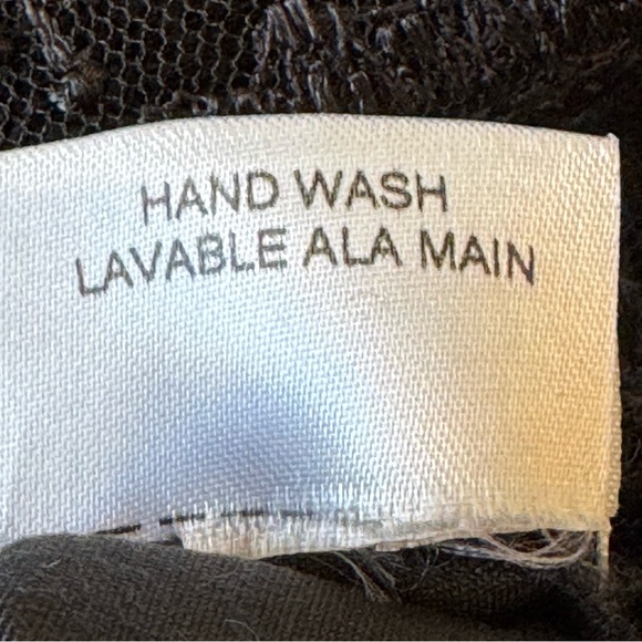 April Cornell Black Lace Vest Top 100% Cotton Size Large - Picture 12 of 12